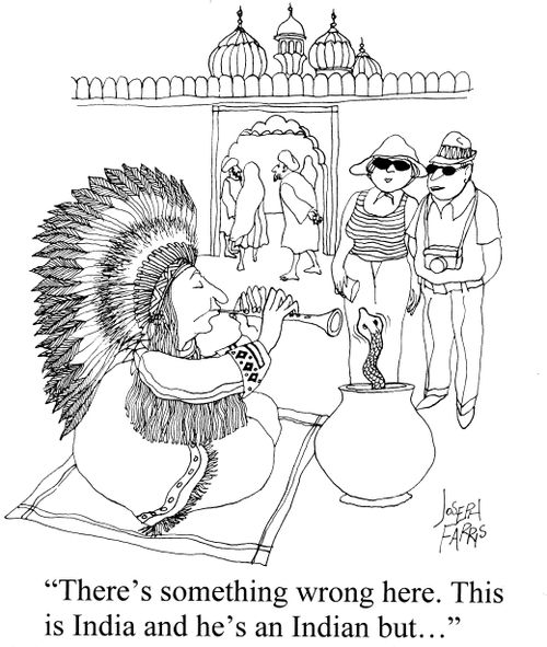 'There's something wrong here. This is India and he's an Indian but...'