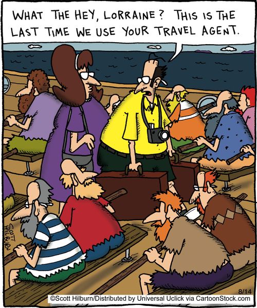 'What the hey, Lorrain This is the last time we use your travel agent,'