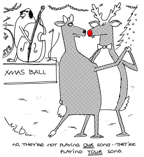'no, they're not playing our song - they're playing your song.'