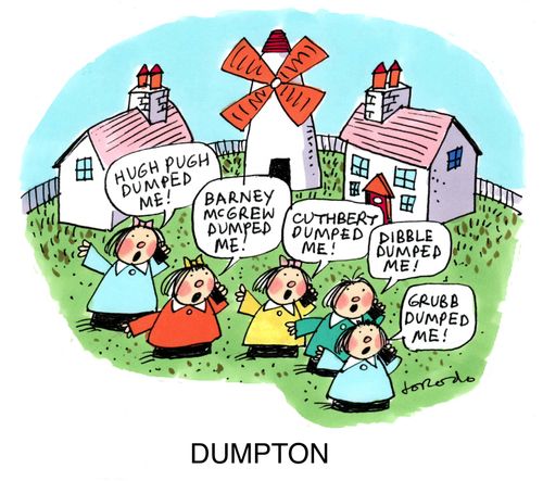 Dumped females complain on their mobiles