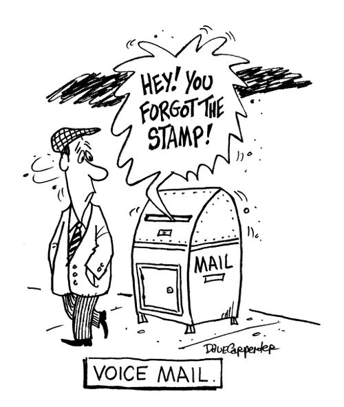 'Hey!  You forgot the stamp!'