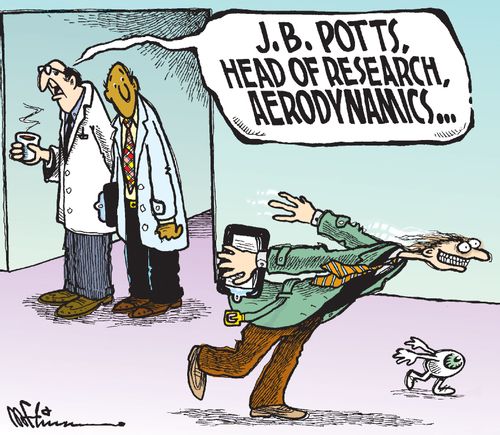 'J.B. Potts, Head of Research, Aerodynamics...'