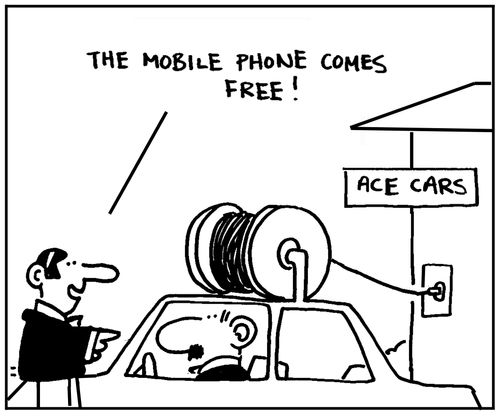 'The mobile phone comes free.'
