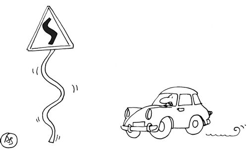 Wonky Traffic Sign