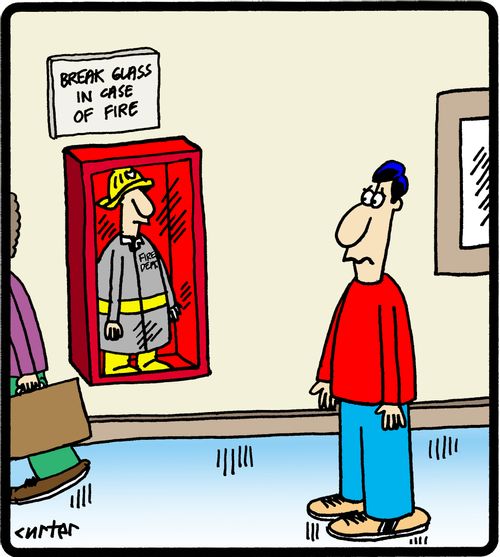 Break Glass in Case of Fire: Tiny Firemen.