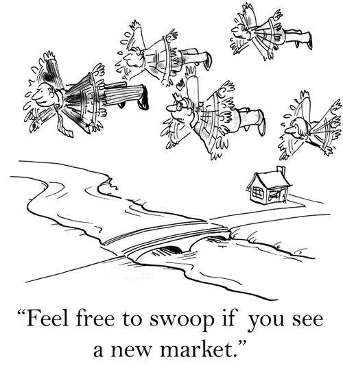 'Feel free to swoop if you see a new market.'