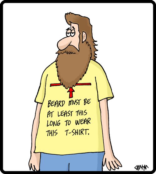 Beard must be this long to wear this t-shirt.