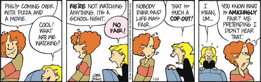 'You know what is amazingly fair? Me pretending I didn't hear that.'