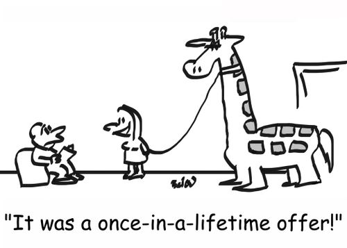 'It was a once-in-a-lifetime offer!'