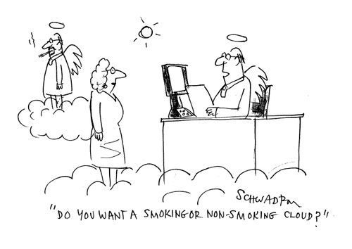 'Do you want a smoking or non-smoking cloud?'