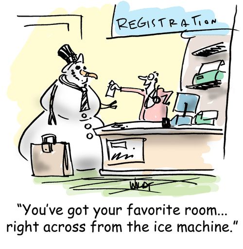 'You've got your favorite room...right across from the ice machine.'