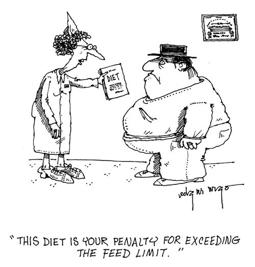 'This diet is the penalty for exceeding the feed limit.'