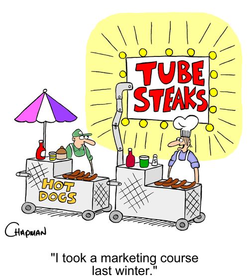'I took a marketing course last winter.'