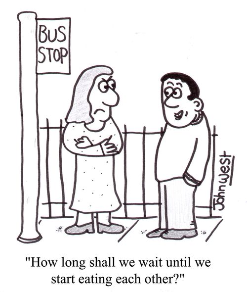 'How long shall we wait until we start eating each other?'