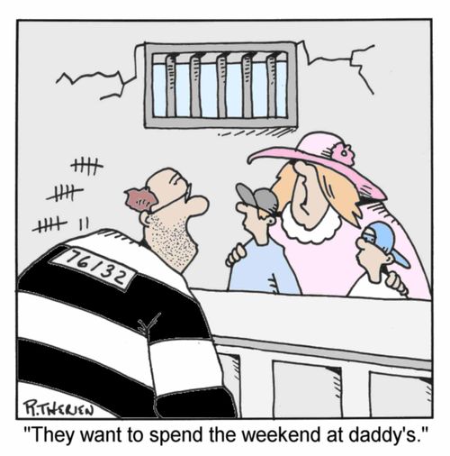 "They want to spend the weekend at Daddy's" (Colour)