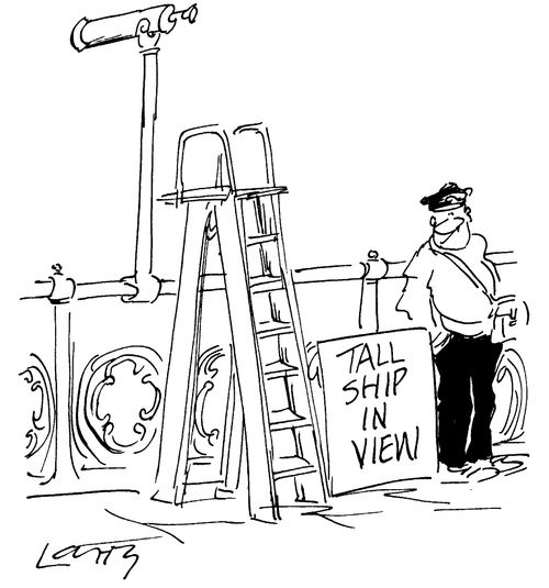 'Tall ship in view'