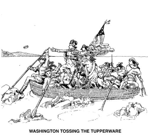 Washington tossing theTupperware
