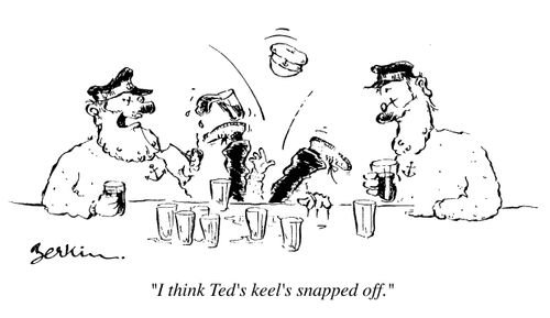 "I think Ted's keel's snapped off"