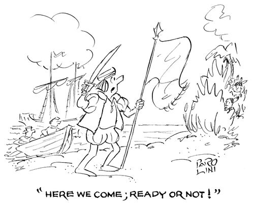 'Here we come; ready or not!'
