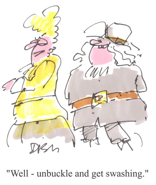 'Well - unbuckle and get swashing.'