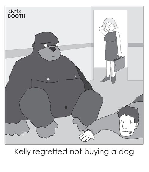 Kelly regretted not buying a dog.
