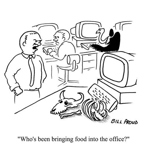 'Who's been bringing food into the office?'