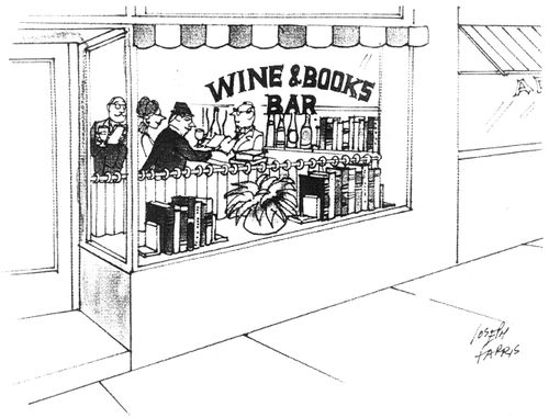 Wine and Books Bar.