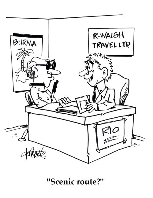 'Scenic route?'