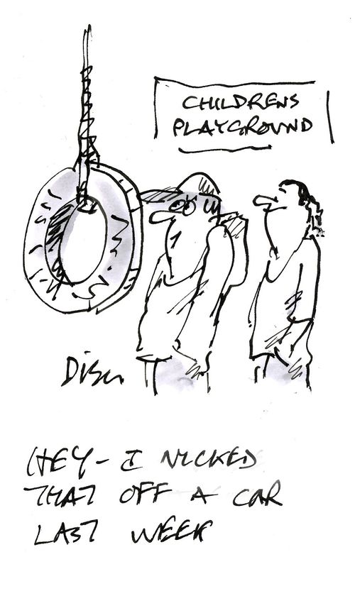 'Hey - I nicked that off a car last week.'