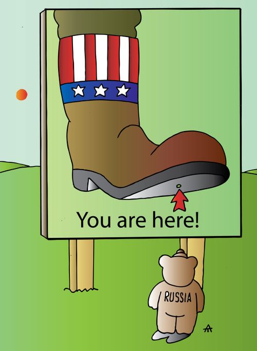 Russia Under America's Boot