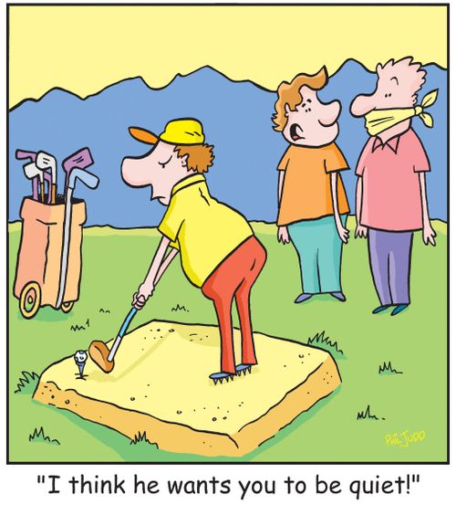 'I think he want you to be quiet!'