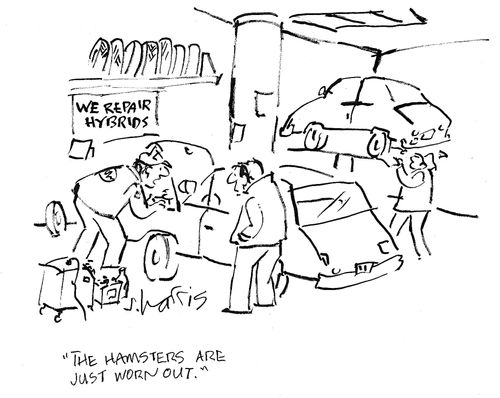 'The hamsters are just worn out.'