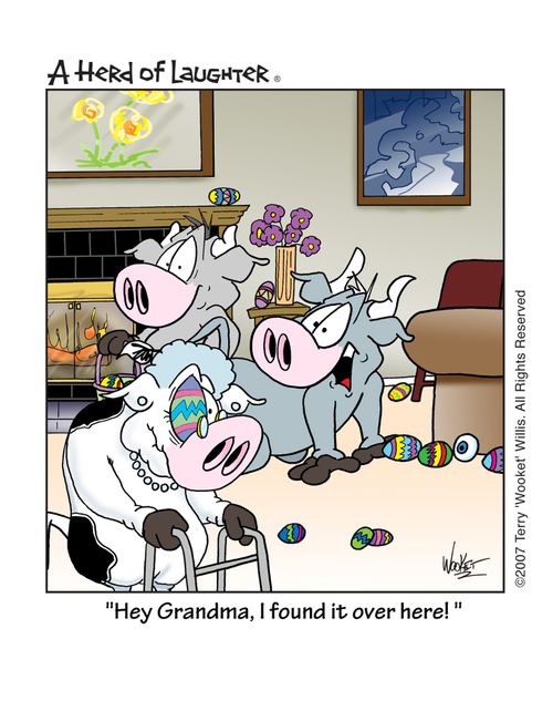 ' Hey Grandma, I found it over here!'