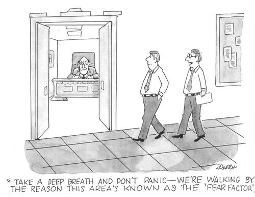 'Take a deep breath and don't panic---we're walking by the reason this area's known as the 'fear factor''