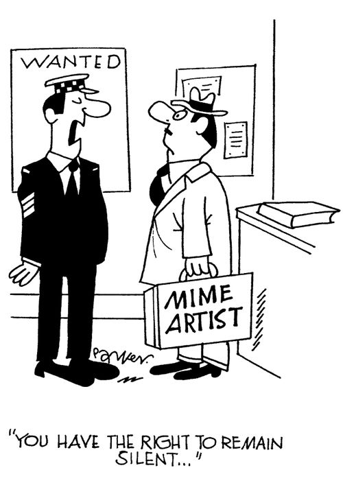 'You have the right to remain silent...'