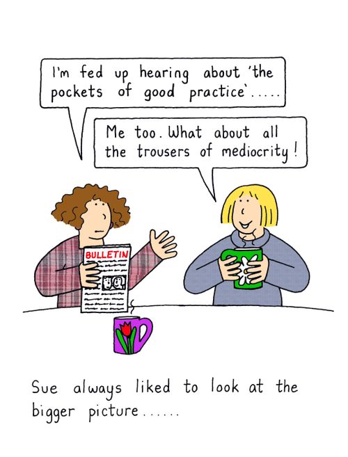 Sue always liked to look at the bigger picture...