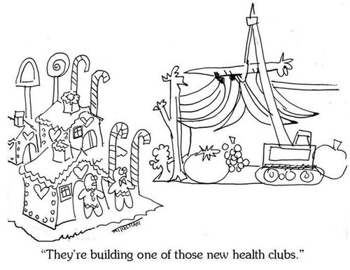 'They're building one of those new health clubs.'