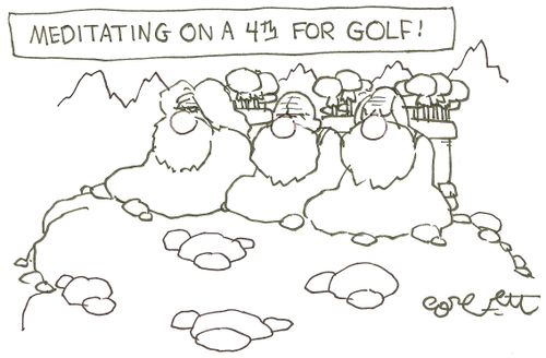 Meditating on a 4th for golf!