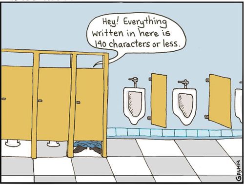 'Hey! Everything written in here is 140 characters of less.'