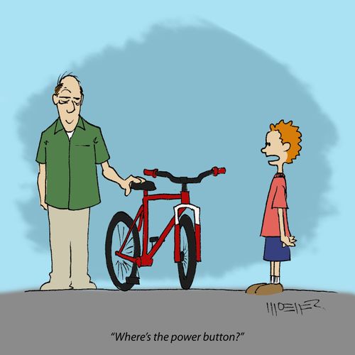 'Where's the power button?'