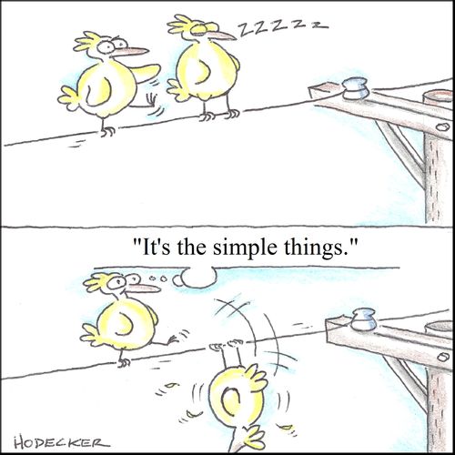 'It's the simple things.'