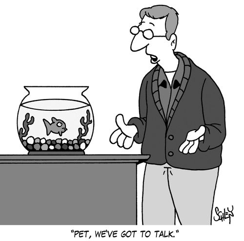 'Pet, we've got to talk.'