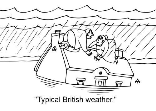 'Typical British weather.'