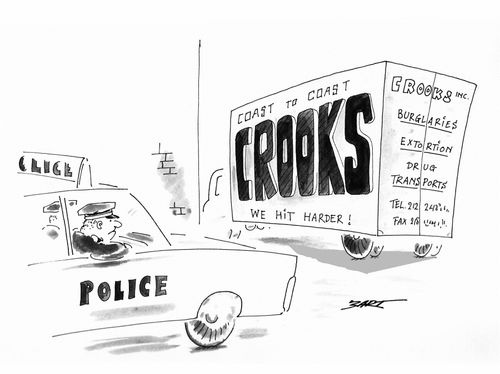 Coast to coast crooks.