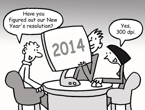'Have you figured out our New Year's resolution?'