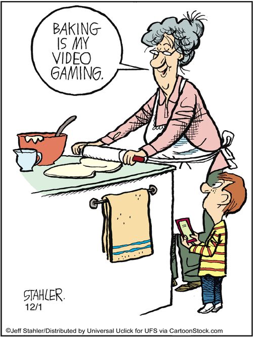'Baking is my video gaming.'