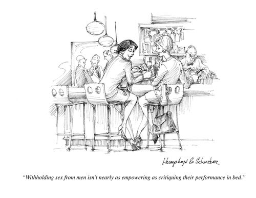 'Withholding sex from men isn't nearly as empowering as critiquing their performance in bed.'