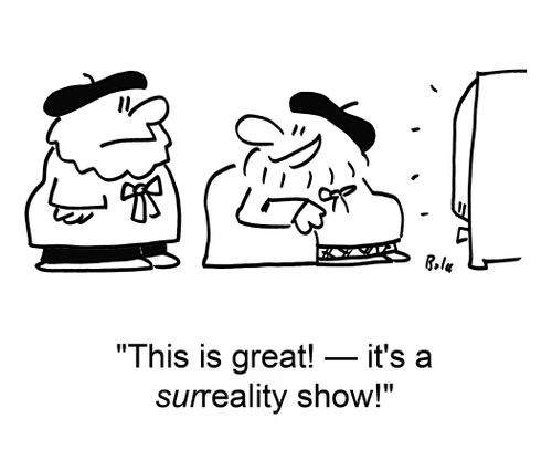 'This is great! -- it's a SURreality show!'