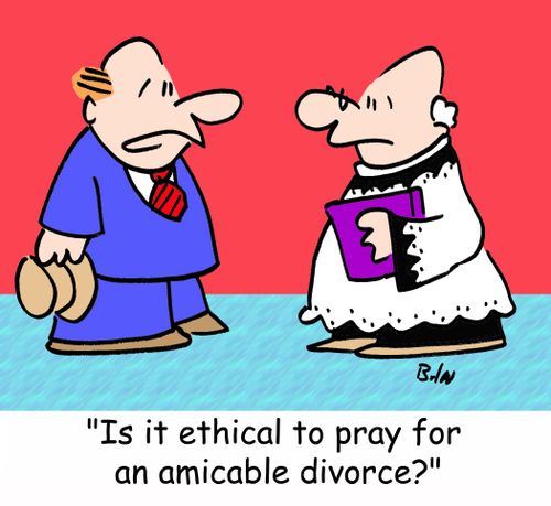 'Is it ethical to pray for an amicable divorce?'