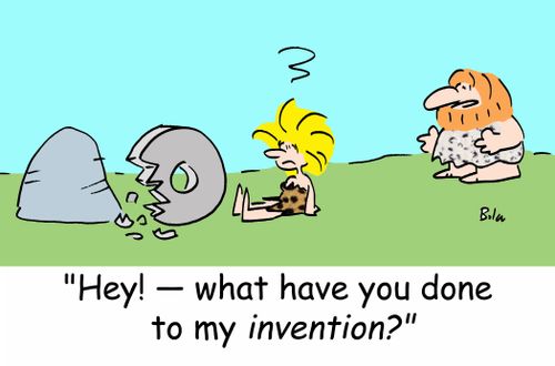 'Hey! -- what have you done with my invention?'